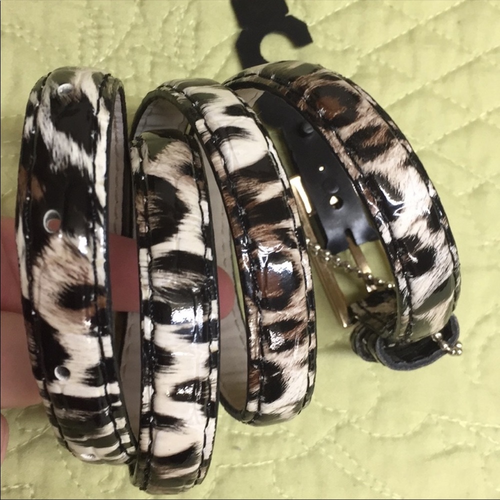 Skinny Animal Print Belt size SMALL